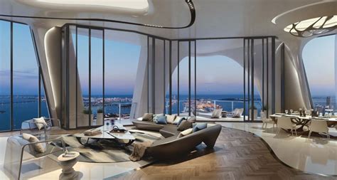 Zaha Hadids One Thousand Museum Residential Tower In Miami Miami Penthouse Miami Condo Luxury