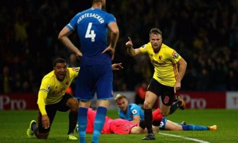 Watford 2-1 Arsenal: Tom Cleverley scores injury-time winner to stun ...