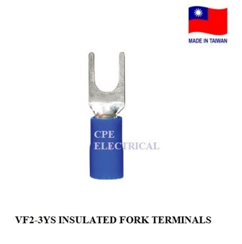 100pcs VF1 25 3YS VF2 3YS VF5 5 4YS Insulated Fork Spade Terminals Y