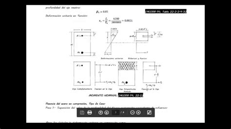 DiseÑo De Viga Doblemente Reforzada Aci318 14 Youtube