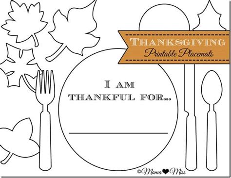 8 Festive Ree Printable Thanksgiving Placemats