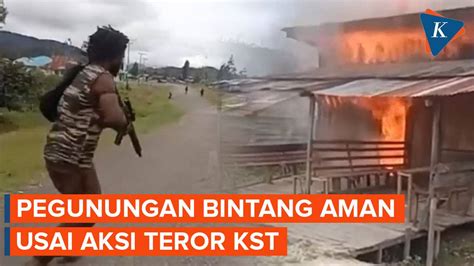 Bersenjata Lengkap Brimob Patroli Pegunungan Bintang Usai Kst Bakar