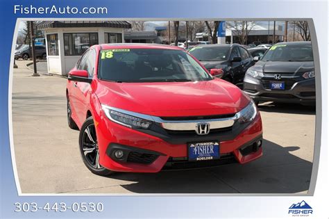 2018 Honda Civic Touring Cvt Fwd 4dr Car Fisher Honda