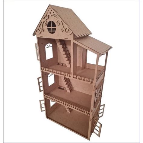 Casa Casinha Para Barbie polly lol Grande Mdf Bonecas 30cm em Promoção