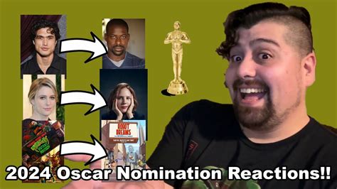 2024 Oscar Nomination Reactions YouTube