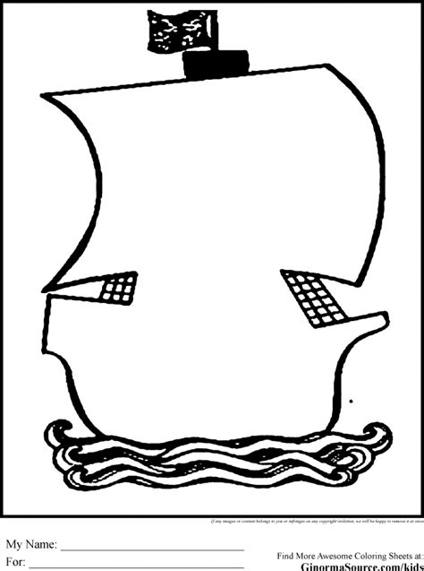 Pirate Ship Outline - Cliparts.co