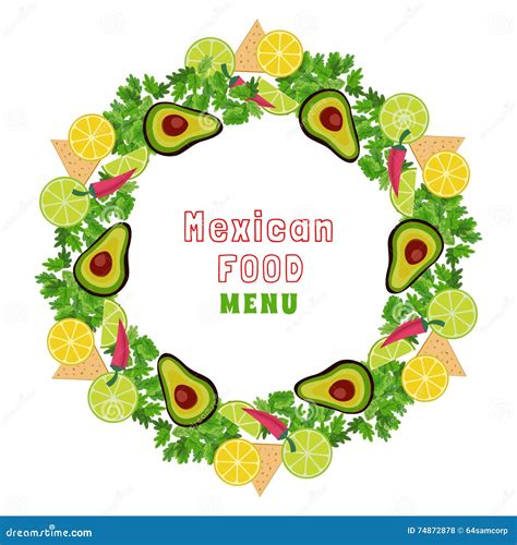 Mexican Food Border Clip Art