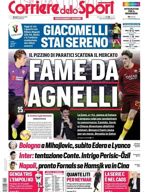 Corriere Dello Sport Italia Martes 29 De Enero De 2019