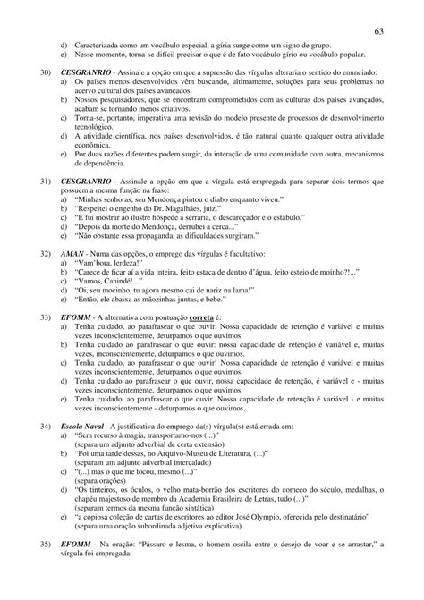 Exercicios De Portugues Para Concursos - 6