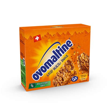 Ovomaltine Crisp Müesli Snack barretta ai cereali