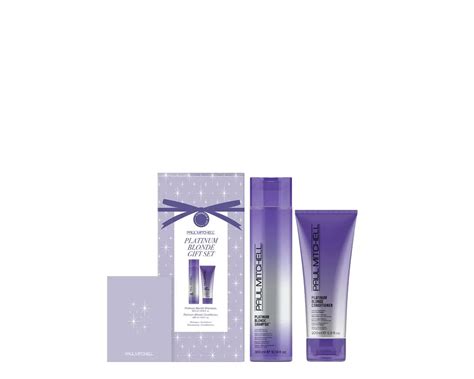 Amazon Paul Mitchell Platinum Blonde Gift Set Purple Shampoo Conditioner For Brassy