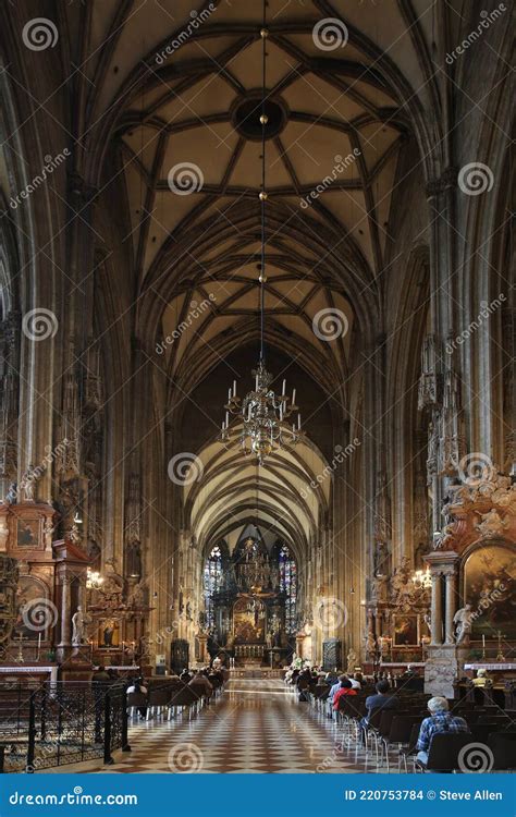 St Stephen S Cathedral Stephansdom Vienna In Austria Editorial