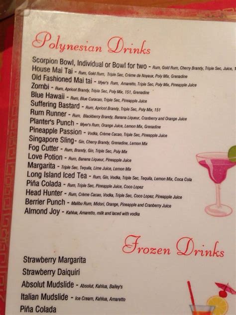 Menu Asia Grille Lincoln