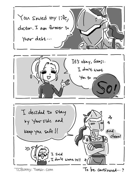 Mercy X Genji Tumblr Overwatch Story Overwatch Comic Overwatch Memes Tales From The