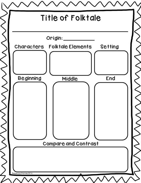 Folktale Graphic Organizer Graphic Organizers Science Quotes Folk Tales