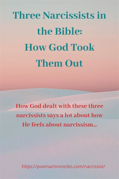 3 Narcissists In The Bible How God Took Them Out Poema Chronicles