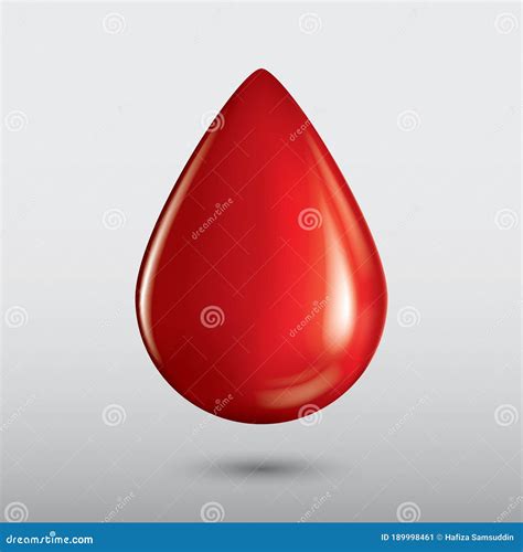 Blood Drop Vector Illustration Decorative Design Stock Vector