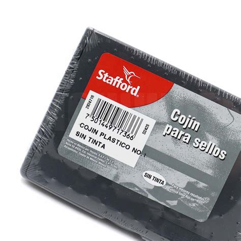 Cojin Para Sello Plastico N Sin Tinta X Cm Stafford