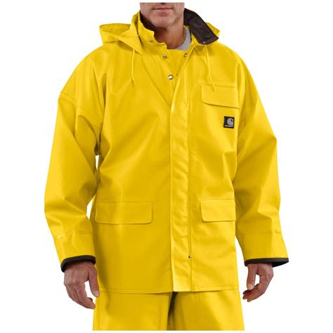 Men's Carhartt® Surrey Waterproof Hooded Rain Coat - 282622, Rain ...