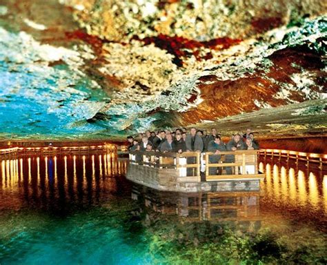 Salzbergwerk Berchtesgaden - underground salt lake in the salt mines