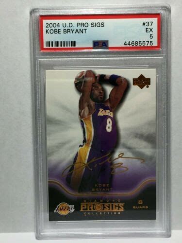 2004 Upper Deck Pro Sigs DIAMOND GOLD SIGNATURE 37 Kobe Bryant PSA 5