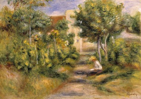 The Garden In Cagnes Painting By Pierre Auguste Renoir Pixels