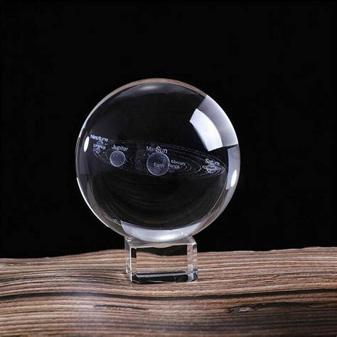 Stunning Laser Engraved Solar System Ball D Miniature Planets Sphere