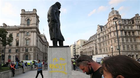 Teen Charged With Criminal Damage After Churchill Statue Defaced Uk