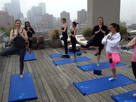 We Tried It Rooftop Yoga Huffpost