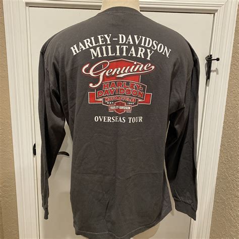 Harley Davidson Military Overseas Tour Eagle Mens Xl Gem