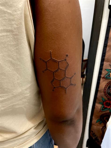 Melanin Tattoo Tattoos For Black Skin Molecule Tattoo Dna Tattoo