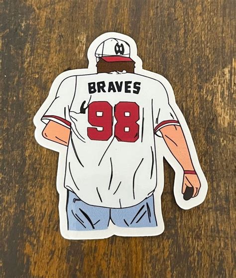 Morgan Wallen Silhouette Braves Sticker Etsy In Best Country