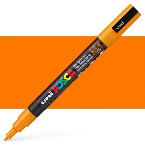 Posca Pc 3M Bullet Tip Paint Marker Pen Orange HobbyShop Ie