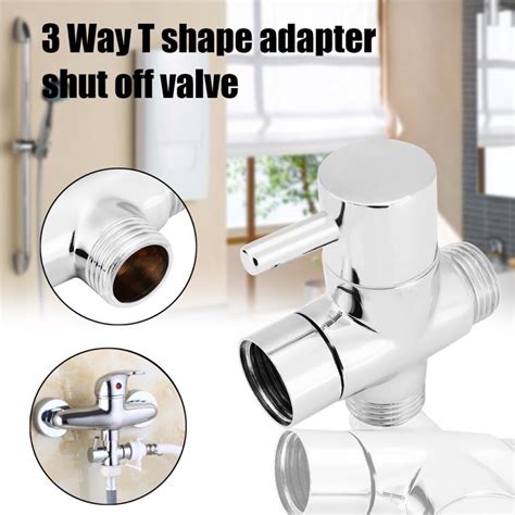 Bathroom Toilet T Adapter Switch Diverter Angle Valves Brass Way