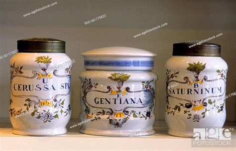 Painted ceramic pots for herbs, Stock Photo, Picture And Rights Managed ...