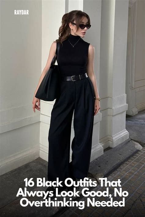 16 Black Outfits For Fall And Winter In 2025 Full Black Outfit Black