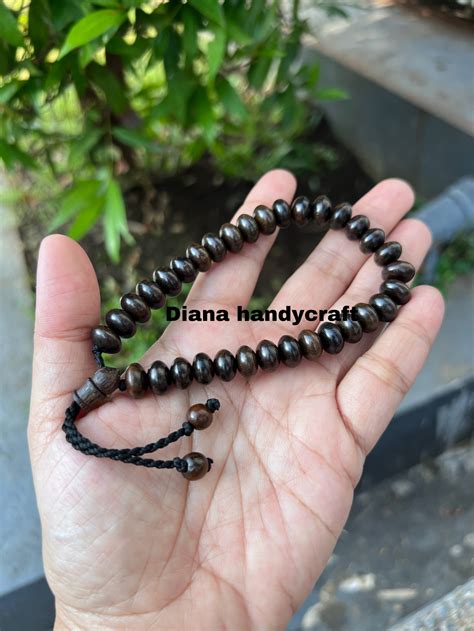 Gelang Tasbih Pria Kayu Gaharu Asli Gelang Kayu Gaharu Gelang Tasbih 33