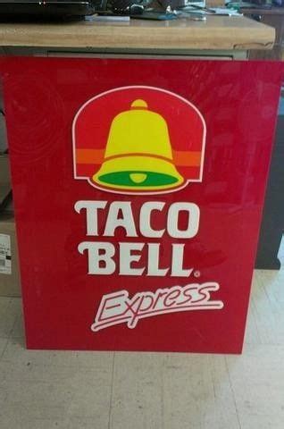 Taco Bell Express plastic sign (80s version) | Taco bell, Tacos, Signs