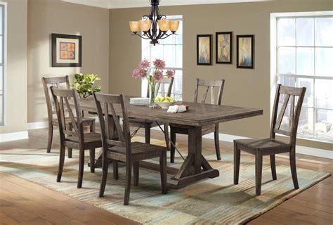 Shop Picket House Furnishings Flynn 7pc Dining Set Table And 6 Wooden Side Chairs Dining Sets