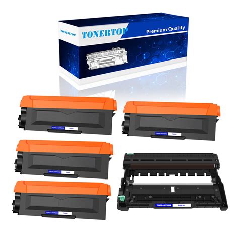 Used 5pk Tn660 Toner Cartridge Dr630 Drum Unit Set For Brother Dcp L2300d Mfc L2700dw Ubbthreads