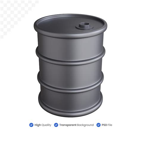 Premium Psd D Rendering Oil Barrel Isolated