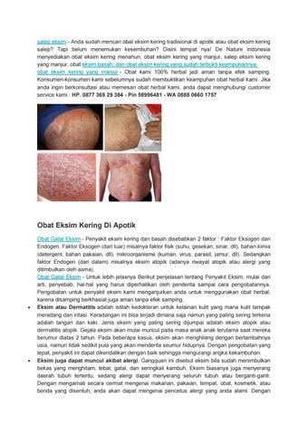 Salep Eksim Kering Yang Ada Di Apotik By Setio Kamalago Issuu