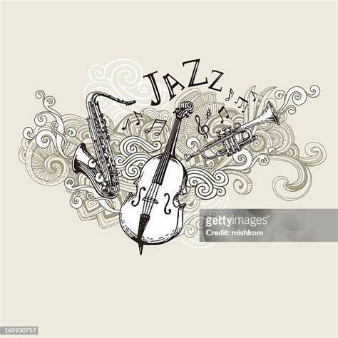 510 Jazz Instruments Drawing Stock Photos, High-Res Pictures, and ...