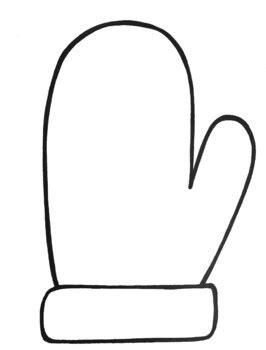 Mitten Coloring Page Printable