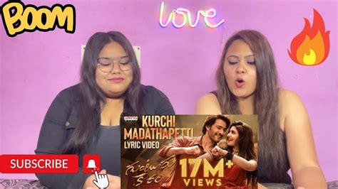 Kurchi Madathapetti Lyric Video Reaction Guntur Kaaram Mahesh Babu