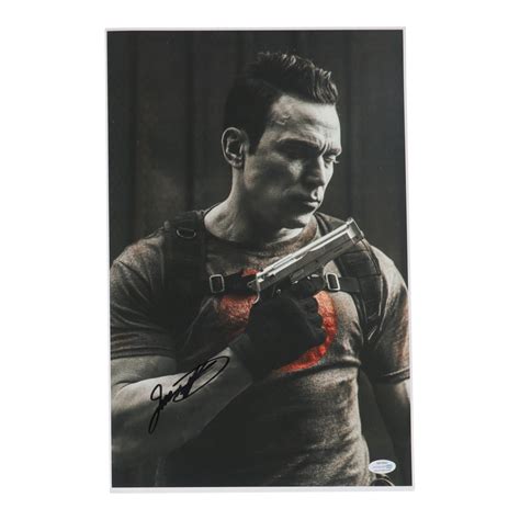 Jason David Frank Signed Bloodshot 11x17 Photo ACOA Pristine Auction