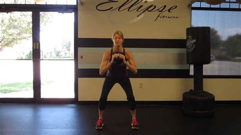 Ellipse Fitness Kettlebell Squat Press Youtube