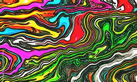 Abstract acrylic background. Watercolor texture. Psychedelic crazy art ...