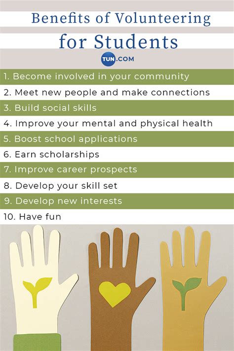 benefits  volunteering  students tun