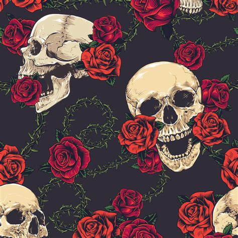 Download Free 100 + skull and roses wallpaper